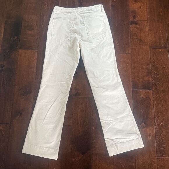 Kut From The Kloth Kelsey Fab Ab Ankle Flare Corduroy Pant Ivory Size 4 - Picture 8 of 13